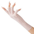 Summer Ice Silk Half Fingers Gloves Women Breathable Thin Fingerless Gloves Fengshi. 