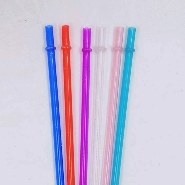 10pcs New Colorful Drinking Straws Reusable PP Plastic Glitter Straw 23cm Length 230mm PP Plastic Straw