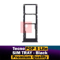 Tecno Pop 5 Lite SIM Tray Sim Jacket Sim Slot Sim Door For Tecno Pop 5 Lite - Black. 