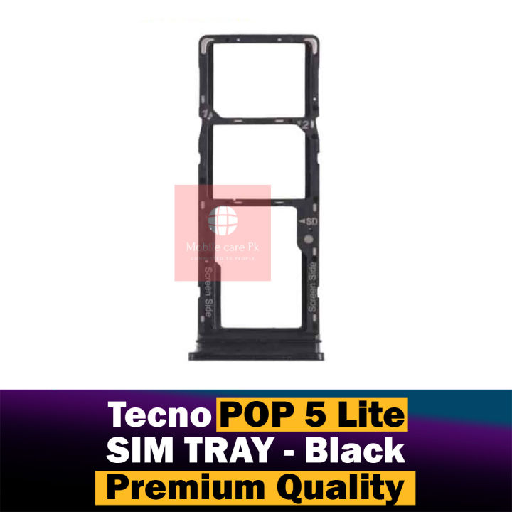 Tecno%20Pop%205%20Lite%20SIM%20Tray%20SIM%20Slot%20Door%20Black%20-%20Image%204