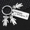 Customize Family Keychain This Dady Belongs to Keychain. 