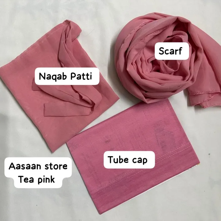 Chiffon%20Georgette%20Hijab%20Scarf%20Plus%20Niqab%20Patti%20Plus%20Cap%20stoller%20for%20girls%20and%20women%20Easy%20to%20wear%20Plain%20Chiffon%20Georgette%20Hijab%20Stoller%20Scarf-%C2%A0%20Dupattas%20-%20Image%206
