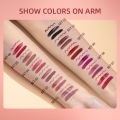 QIBEST Liquid Lipstick Set+ Lip Liner Pencil Ultra Matte Lipstick Pen Velvet Long Lasting Lip Glosses Nude Makeup Cosmetics Kit BruberryBe. 