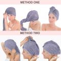 Microfiber Hair Towel Wrap  for Women with Gift Box,Quick Magic Hair Dry, Super Absorbent Quick Dry Hair Turban for Curly Long Hair Drying Towels Multicolor. 