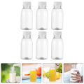 6pcs 250ml Milk Bottles Small Juice Bottles Leakproof Milk Bottles Portable Beverage Bottles Plastic Empty Water Bottle. 