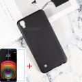 Anti-knock Soft TPU Phone Case For LG X Power K220DS K220 LS755 US610 K450 Silicone Cover Bumper Tempered Glass. 