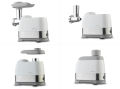 Delimano 3 in 1 Electric Meat Grinder Mincer Pro Sausage Kubbe Maker 3 in 1 Heavy Duty Meat Mincer 2000w Stainless Steel Food Grinder With Kit Blade 3 Plate for Household Home Kitchen Use Qeema Wali Machine Switzerland Lot Imported White. 