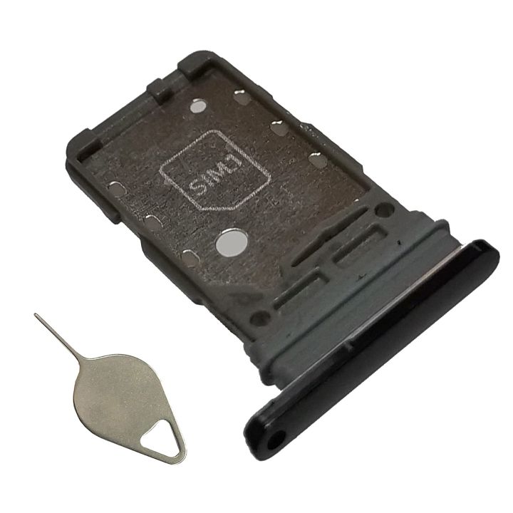 Samsung Galaxy S21 Ultra Dual SIM Tray Sim Jacket Sim Slot Sim Door For Samsung Galaxy S21 Ultra  _ Black
