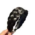 New wigs, headbands, five-strand braids, thickened, wide-brimmed, handmade fishbone braids, twist head hoops, female summer high skull. 