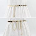 Metal Ball Pendant Waist Chain Women Thin Belt Gold Sliver Color Long Girdle Female Strap For Dress Skirt Decorative Waistband. 