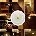Wireless LED Under Cabinet Light Bedroom Lights with Remote Control 3W Super Bright Cob Under Cabinet Light LED Wireless Remote Control Dimmable Wardrobe Night Lamp LED Lights, Storage Rooms, Kitchens (Batteries Not Included) (Pack of 3). 