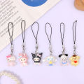 Sanrio Phone Pendant Melody Cinnamoroll Keychain Lanyard Kuromi Bag Charm Hello Kitty Hanging Rope Decoration. 