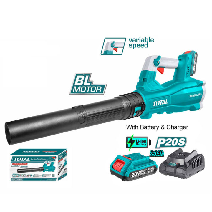 Total TABLI20428 Original Lithium-Ion Brushless Blower With Battery & Charger - Industrial