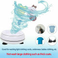 Mini Portable Ultrasonic Turbine Washing Machine Spin Laundry Washer. 