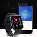eWatch Men's and Women's Digital Watch Bluetooth Smart Connected Children's Fitness Tracking Y68 Smart Children's Waterproof Watch Montr. 