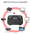 Mini Touch Pad Wireless Keyboard Mouse. 