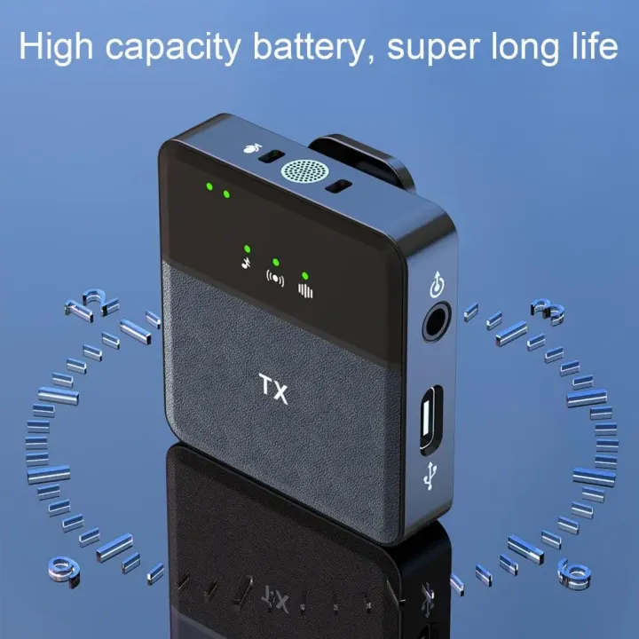 True%20Wireless%20go%20microphone%20cordless%20omnidirectional%20MIC%20for%20Podcast%20Interview%20Live%20game%20streaming%20Vlog%20Recording%20Single%20Collar%20Mic%20Intelligent%20Noise%20Cancellation%202%20Microphone%201%20controller%20-%20Sx8%20Wireless%20Microphone%20For%20Type-C%20Android%20&%20I-Phone%20Interview%20-%20Image%202