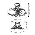 Punk Funny Spider Hair Clip Creative Shark Clip Halloween Hair Accessories Gifts ANLAN. 