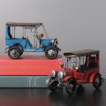 Vintage Iron Art Old Car Model Craft Desktop Ornament Kids Toy Collection Gift. 