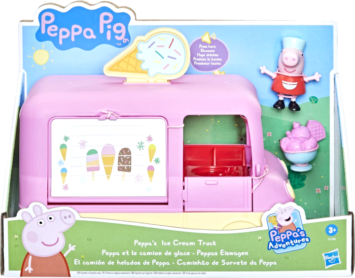 Peppa Pig Peppa’s Adventures Peppa’s Ice Cream Truck Vehicle Preschool Toy