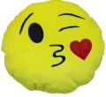 Smiley Round Emoji Pillow 24cm Medium Size with Filling or Cover Only, Soft Cushions for Home Decor and Gifts. 