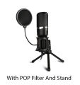 Condenser Microphone complete 3.5mm  conference, distance learning, streaming, chatting, podcasting, recording, Zoom, Skype With POP Filter. 