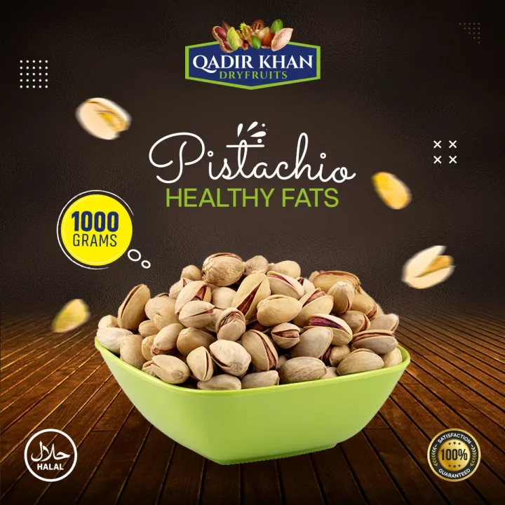 Ishaq Shell Pistachios Special Salted Pista Ishaq Gold with Shell (Dry Fruit) 1KG ...