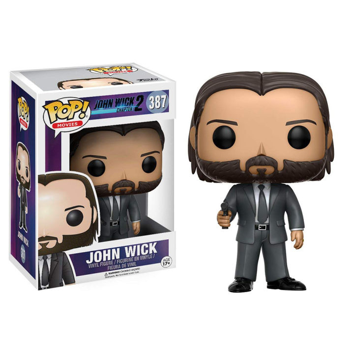 NYT 9Cm Funko Pop Bobble Heads John Wick Model Doll Action Figure Toy Collectible