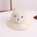 【HOT】 Spring Summer Baby Bucket Hat Cute Bear Ear Newborn Panama Cap Solid Color Outdoor Beach Kids Baby Boy Girl Sun Hats Bonnet. 