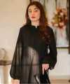 NILOFER - Black/women kurta/one piece dress for women/stitched. 