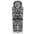 Tattoo Sticker Tattoo Sticker Environmental Protection Arm Men and Women Flower Arm New Large Waterproof Tattoo Sticker Tattoo Sticker Full Z1iR. 