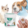 150 Piece Can Pet Dog Cleaning Wipes Pads Facial Paper Towels Pet Eye Ear Wet Wipes Tear Stain Remover Wipes for Cat Dog Puppy Eyes Ears. 