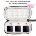 KOKKO Microphone Case Storage Bag Portable Shockproof Travel Organizer Compatible For Rode Wireless Go Ii Wireless Microphone. 