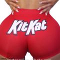 Thicker Than A Snickers Summer Shorts Slim Womens Short Pants Print Hip-hop Outdoor Beach Elastic Waist Shorts. 
