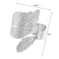 Exquisite Napkin Rings Elegant Maple Leaf Napkin Rings for Wedding Dinner Party Decoration Gold Silver Alloy Open Holders Smooth Design Perfect for Diy Decor Buy Electroplated Napkin Rings. 