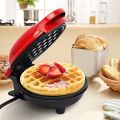 Mini Waffle Maker Round Small Non-Stick Waffle Maker Belgian Waffle Maker Retro Waffle Maker Household Pancake Maker for Classic Waffles Children's Birthday  Christmas. 