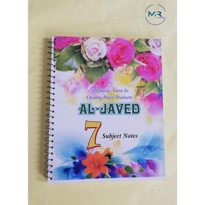 Premium 7 Subject Register for Notes for subjects