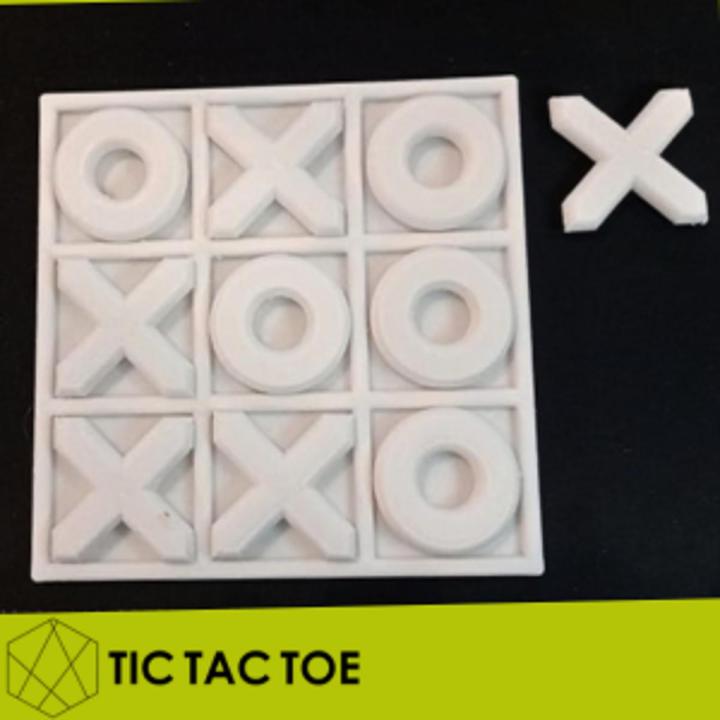 High Quality 3D Printed Tic Tac Toe Board Game