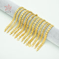 Grace Wholesale Factory Price 18K/24K Gold Plate Watch Bracelet Mens Bracelets Dubai Gold Bracelet. 