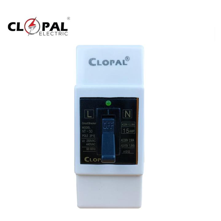 Clopal Double Pole Safety Circuit Breaker with LED 10A, 15A, 20A, 30A - Brand Quality Product