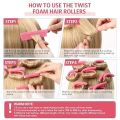10 Pieces Flexi Curling Rods No Heat Hair Curlers Rod 9.45 Inch Hair Curlers for Medium and Long Hair (5 Colors). 