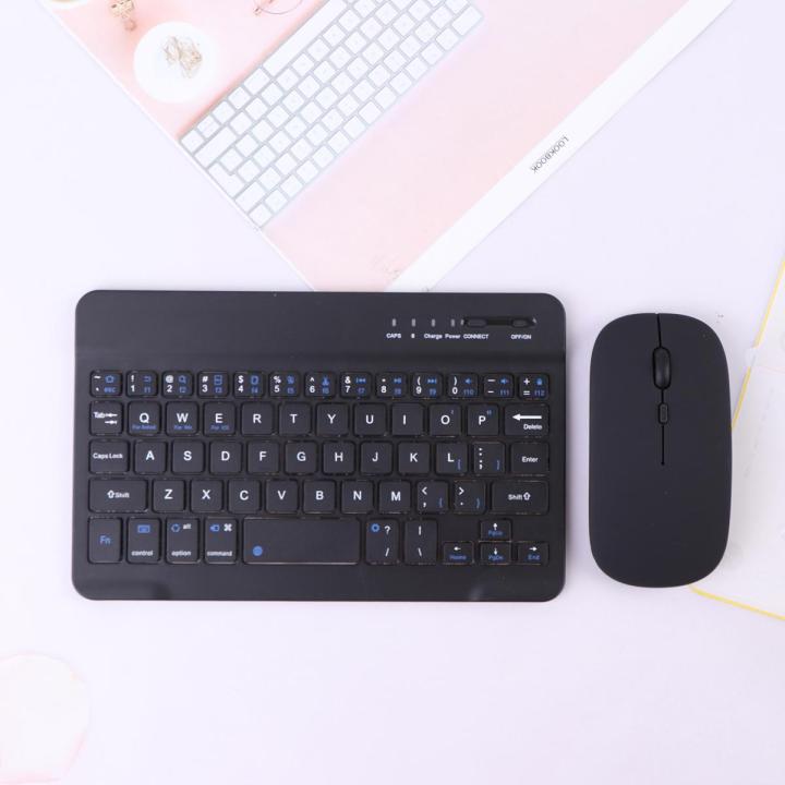 7 inch Wireless Keyboard Mobile Phone Tablet Computer Bluetooth Keyboard Mouse Set
