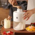Manual Ice Shaver Household Small Ice Crusher Mini Shaved Ice Milkshake Machine Portable Hand-cranked Smoothie Machin. 