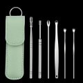 Ear Wax Remover Kit I 6 Pcs Ear Wax Cleaning Kit I Hygiene Ear Wax Remover Kit I Stainless Steel Ear Wax Removal I High Quality Ear Tool Kit I Reusable Ear Tools I Safe Ear Tools Set I Professional Ear Wax Cleaner I Ear Wax Removal Kit for Kids & Adult. 