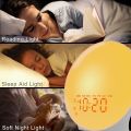 Foryond Wake Up Light Sunrise Alarm Clock for Kids, Heavy Sleepers, Upgraded Full Screen with Simulation, Sleep Aid, Dual Alarms, FM Radio, Nightlight, 14 Colors, 7 Sounds, Ideal Gift, White, (K8). 