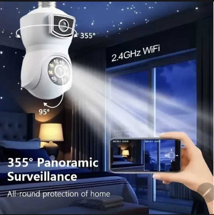 Dual Lens CCTV - 4+4 MP HD CCTV Camera - Wifi Camera - Wifi Smart ...