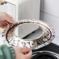 10Pcs/Set Aluminum Foil Stove Burner Protector Cover Square Round Oven Stove Top Oil Proof Cleaning Pad. 