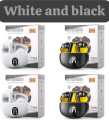 🔥 TWS Wireless Earbuds with LED Display – ENC Noise Cancellation, HiFi Stereo, Bluetooth 5.3 – Available in Black & White 🎧. 