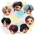 10 BTS Cartoon character photos mini /mini photo card size / 2x3 inches size / id card size .. 