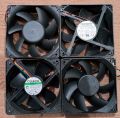 Pack of 4 Attached - DC 12V High Quality Fast Cooling Fan Attached Together - Size: 92x92x25mm. 